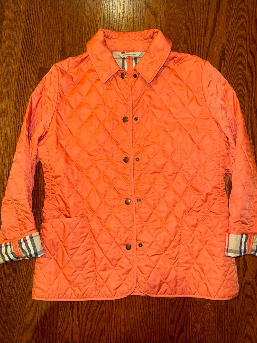 Burberry Coral Quilted Kids Puffer Jacket